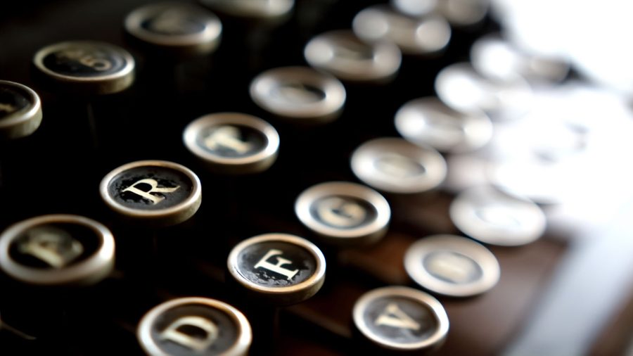 Typewriter keys
